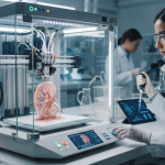Obraz przedstawia nowocześnie wyposażone laboratorium badawcze